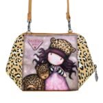 Gorjuss Bolsito Bandolera "Purrrrrfect Love" Leopardo