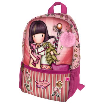 Mini Mochila Gorjuss Fairground "Carousel" SALMON - SAFTA Oficial