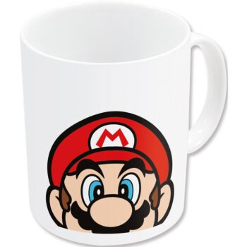 Super Mario Taza Grande 350ml Oficial SAFTA AZUL/ROJO