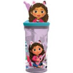 Gabby's Doll House Party Vaso Figurita 3D 360ml Rosa Claro