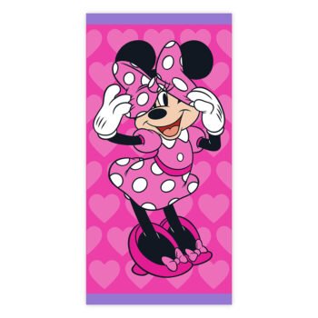 Disney Minnie Mouse "Me Time" Toalla Algodón Infantil Rosa