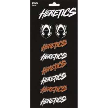 Team Heretics Blister Pins Oficial Negro | Merchandising Gamer SAFTA
