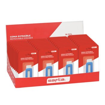 Articulos Safta: Expositor de Gomas Extraíbles Safta, 36 Pcs.