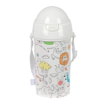 Safta Preescolar Zoo Botella Automática 500ml BEIGE Artículos Safta