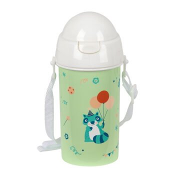 Articulos Safta Botella Preescolar Fiesta Verde 500ml con Pajita