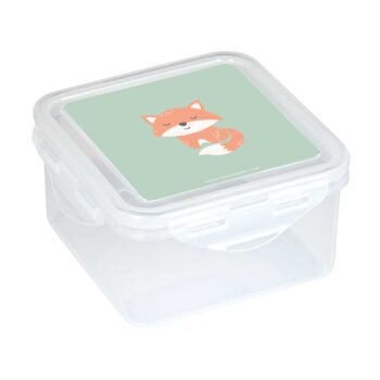 Articulos Safta Fiambrera Preescolar Zorrito Verde Pastel