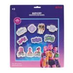 K-Pop Demon Hunters Set 10 Gomas Borrar Stationery FUCHSIA AZUL