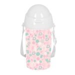 Articulos Safta Preescolar Mariposa Botella 500ml con Pajita Rosa Pastel