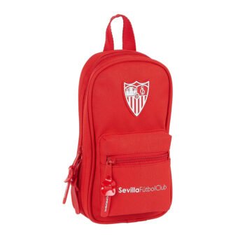 Sevilla Fc LaLiga Plumier Mochila Rojo Lleno Corporativa con 4 Portatodos