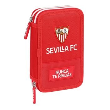 Plumier Doble Pequeño Sevilla FC LaLiga Rojo - 28 Piezas