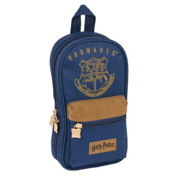 Harry Potter Magical Plumier Tipo Mochila Escolar 4 Portatodos Azul SAFTA