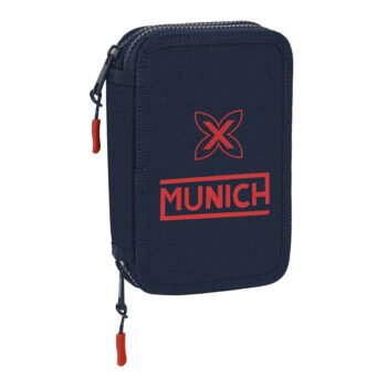 Munich Flash Plumier Doble 28 Pcs Azul