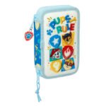 Paw Patrol Pups Rule Plumier Doble 28 Pcs Azul - SAFTA Oficial