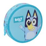 Bluey Plumier Redondo 18 Pcs. SAFTA Celeste