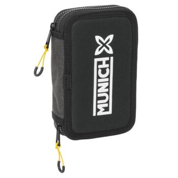 Munich Topo Plumier Doble Negro 29 Pcs | Estuche Escolar SAFTA