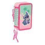 Lilo & Stitch Plumier Triple Stitch Ice Cream Rosa 37 Pcs SAFTA