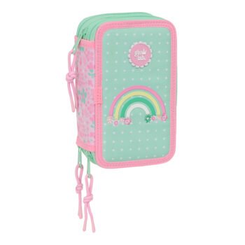 Glowlab Amazing Plumier Triple Rosa - Estuche Escolar SAFTA 37 Pcs