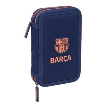 F.C. Barcelona 2ª Equipación Plumier Doble Pequeño Azul Marino