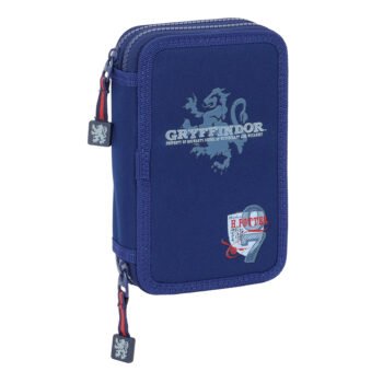 Harry Potter Captain Plumier Doble SAFTA Azul Marino 29 Pcs