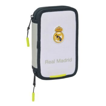 Real Madrid Equipación 25/26 Plumier Doble 29 Pcs Oficial Blanco