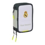 Real Madrid Plumier Triple 37 Pcs Equip. 25/26 Blanco SAFTA Oficial