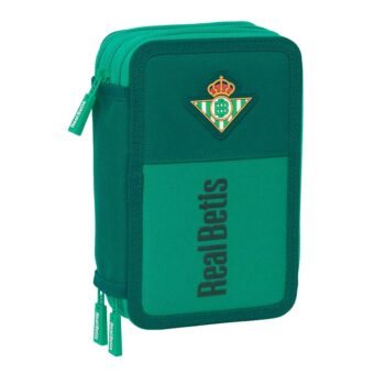 Real Betis LaLiga Plumier Triple Verde/Agua 37 Pcs Impermeable SAFTA