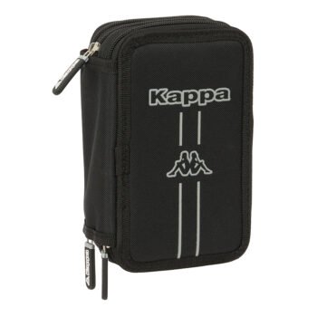 Plumier Triple Kappa Dark 37 Pcs Negro para Preescolar