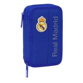 Plumier Doble Real Madrid Oficial SAFTA LaLiga AZUL - 29 Piezas