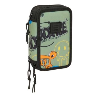 Articulos Safta Plumier Triple Graffiti Zone 37 Pcs Estuche Escolar