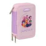 K-Pop Demon Hunters Iconic Plumier Triple LILA 37 Pcs SAFTA
