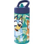 Botella Bluey SAFTA 410ml Celeste para Preescolar | Asa y Sin BPA