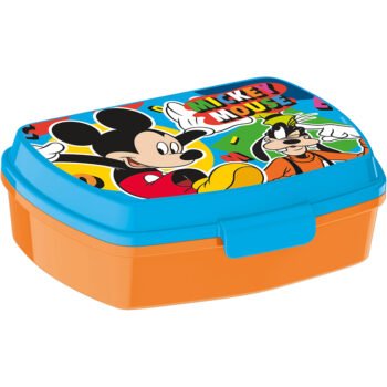 Disney Mickey Mouse Happy Smiles Sandwichera Rectangular Rojo/Azul