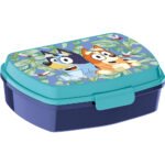 Bluey Sandwichera Rectangular Celeste PVC Sin BPA Merienda Escolar