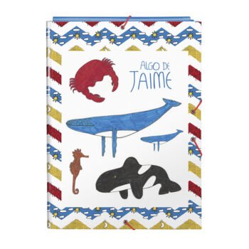 Algo De Jaime Ocean Carpeta Folio 3 Solapas Multicolor Escolar