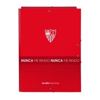 Carpeta Folio 3 Solapas Sevilla FC Corporativa ROJA LaLiga SAFTA