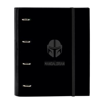 The Mandalorian Teen Carpeta Escolar Negra A4 4 Anillas SAFTA
