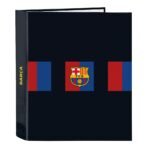 Carpeta F.C. Barcelona 1ª Equip. 22/23 Lomo Ancho 4 Anillas Azul Marino