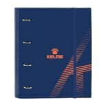 Carpeta Escolar Kelme "Navy Blue" con 4 Anillas y Recambio A4