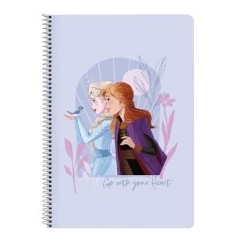 Libreta Disney Frozen Believe Folio 80H Tapas Duras LILA