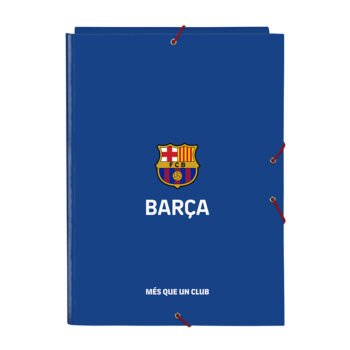 F.C. Barcelona 2ª Equipación Carpeta Escolar Folio 3 Solapas Azul Granate