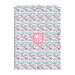 Carpeta Moos Flores Folio 3 Solapas Multicolor - Pack 2