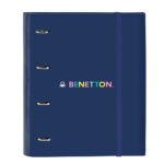 Benetton Cool Carpeta Escolar 4 Anillas A4 Azul/Azul Marino