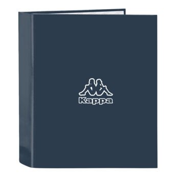Kappa Dark Navy Carpeta Folio Lomo Ancho 4 Anillas