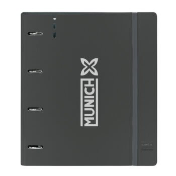 Munich Carpeblock Topo Negro A4 Recambio 4 Anillas