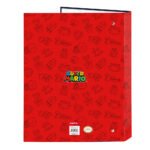 Super Mario Trick Carpeta Folio 4 Anillas AZUL - SAFTA Oficial