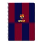 FC Barcelona 1ª Equip. 25/26 Libreta Folio 80 H. Tapas Duras Azul/Granate