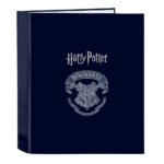 Carpeta A4 Harry Potter Captain SAFTA 4 Anillas Lomo Ancho Azul