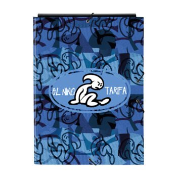 El Niño Roller Carpeta Folio 3 Solapas - Azul/Negro | SAFTA Oficial