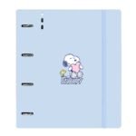 Snoopy Love Carpeblock A4 Azul Claro 4 Anillas 35mm
