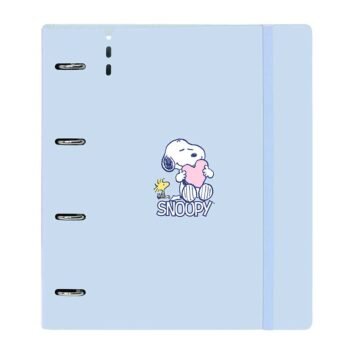 Snoopy Love Carpeblock A4 Azul Claro 4 Anillas 35mm